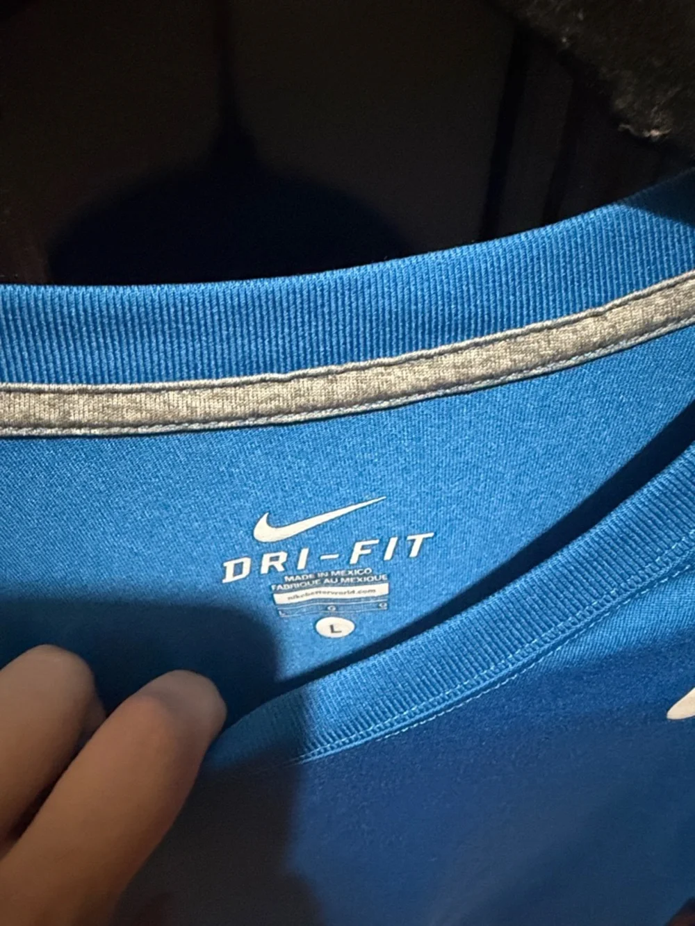 Nike Men’s Short-Sleeve Performance Tee - Blue with White Swoosh